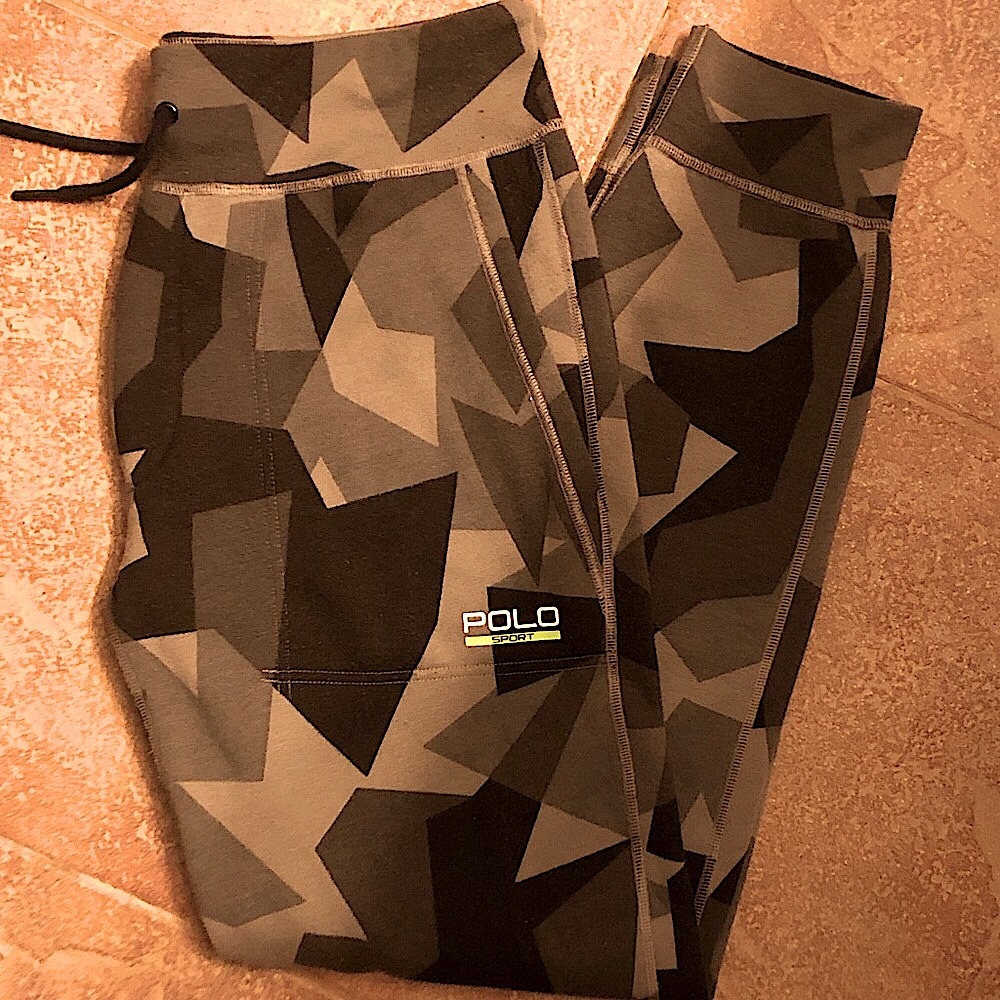 Men’s Polo Ralph Lauren Polo Sport fleece tech joggers, dark gray camo